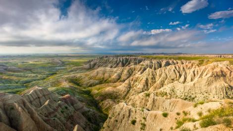 Distinct rock layers formed over millions of years to create rugged peaks Distinct rock layers formed over millions of years to create rugged peaks