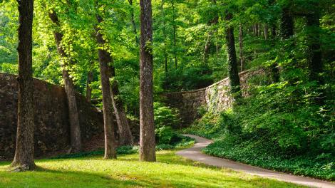 One of many scenic walking paths and steep trails One of many scenic walking paths and steep trails