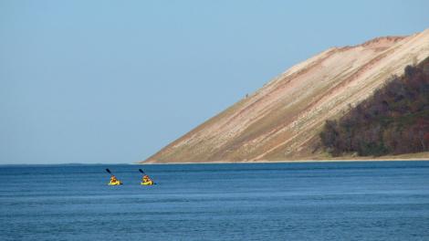 Kayak adventures on Sleeping Bear Dunes Kayak adventures on Sleeping Bear Dunes