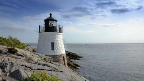 Castle Hill lighthouse in Newport, Rhode Island Castle Hill lighthouse in Newport, Rhode Island