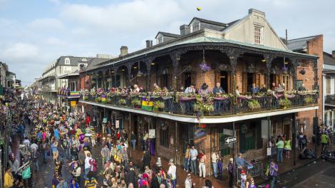 Mardi Gras celebration in New Orleans, Louisiana Mardi Gras celebration in New Orleans, Louisiana