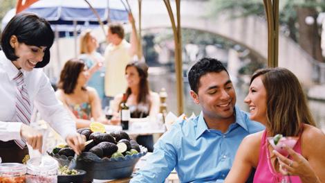 Dining along the River Walk in San Antonio, Texas Dining along the River Walk in San Antonio, Texas