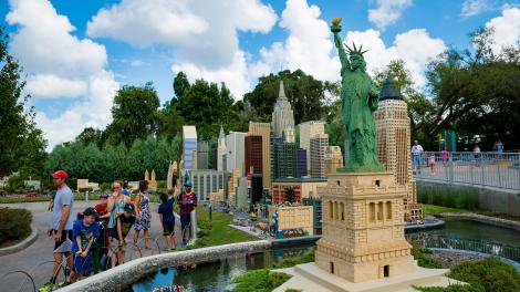 佛羅里達州溫特黑文樂高樂園裡的紐約市模型 佛羅里達州溫特黑文樂高樂園裡的紐約市模型