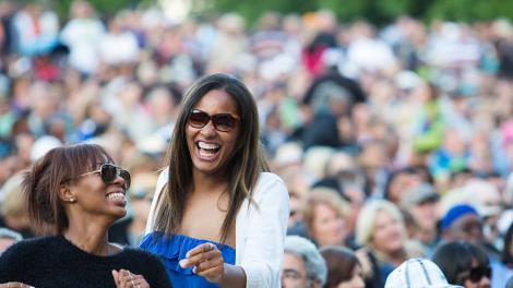 Moving to the rhythms at the Chicago Blues Festival in Illinois Moving to the rhythms at the Chicago Blues Festival in Illinois