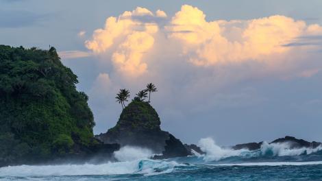 Utumea West at dusk on the island of Tutuila Utumea West at dusk on the island of Tutuila