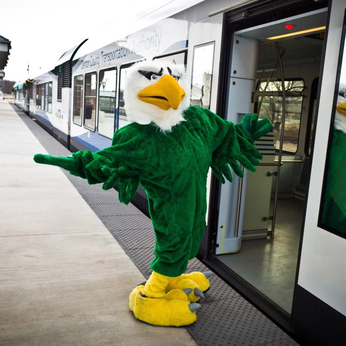 Scrappy, the eagle mascot of UNT Scrappy, the eagle mascot of UNT