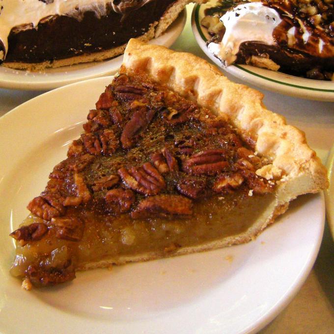 A slice of Alabama pecan pie A slice of Alabama pecan pie