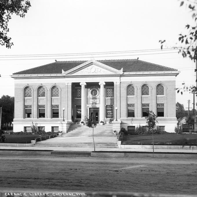 Carnegie Library in Cheyenne, circa 1906 Carnegie Library in Cheyenne, circa 1906
