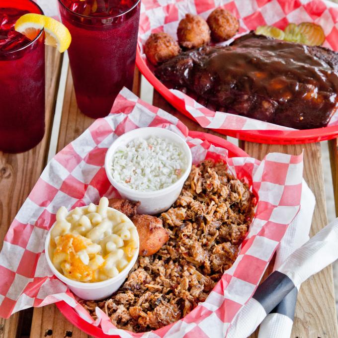 A sampling of tasty South Carolina barbecue A sampling of tasty South Carolina barbecue
