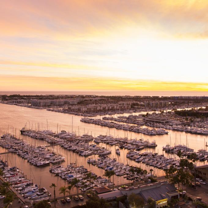 Sunset fit for a king in Marina del Rey, California Sunset fit for a king in Marina del Rey, California