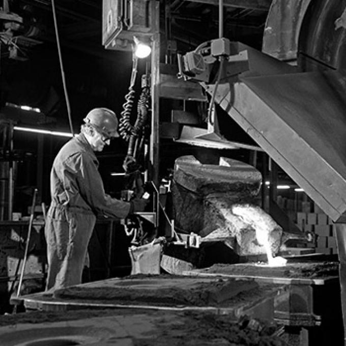 A historic image of the Kohler Company factory A historic image of the Kohler Company factory