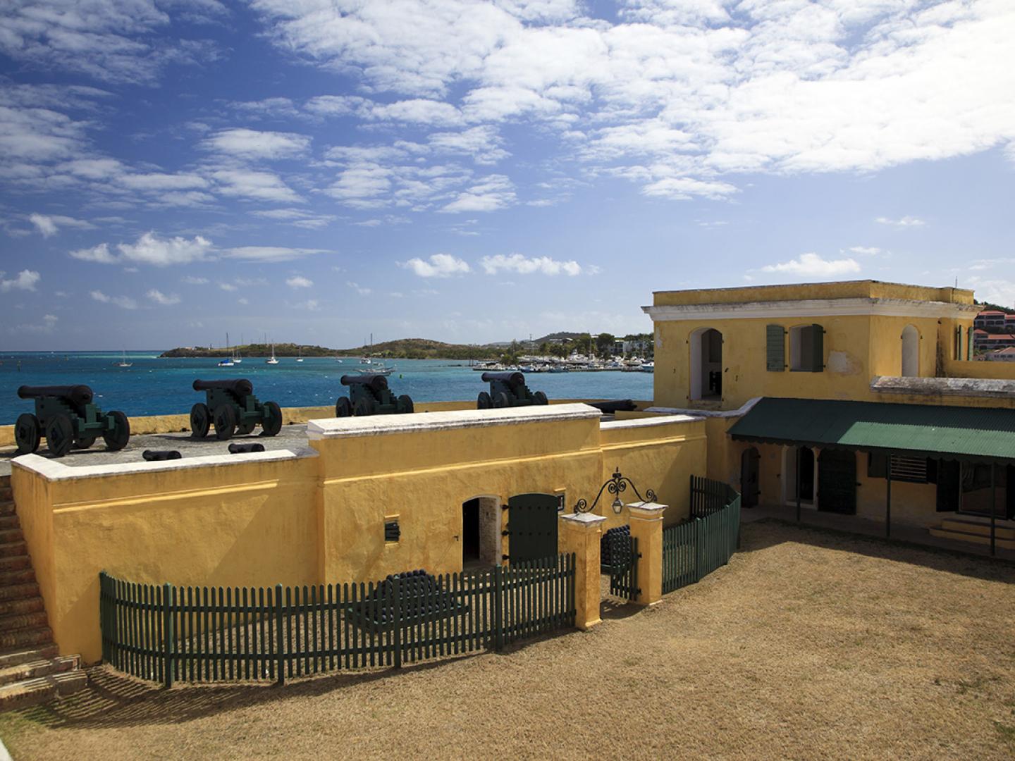 美屬維京群島克里斯琴斯特德國家歷史園區的歐式建築 美屬維京群島克里斯琴斯特德國家歷史園區的歐式建築