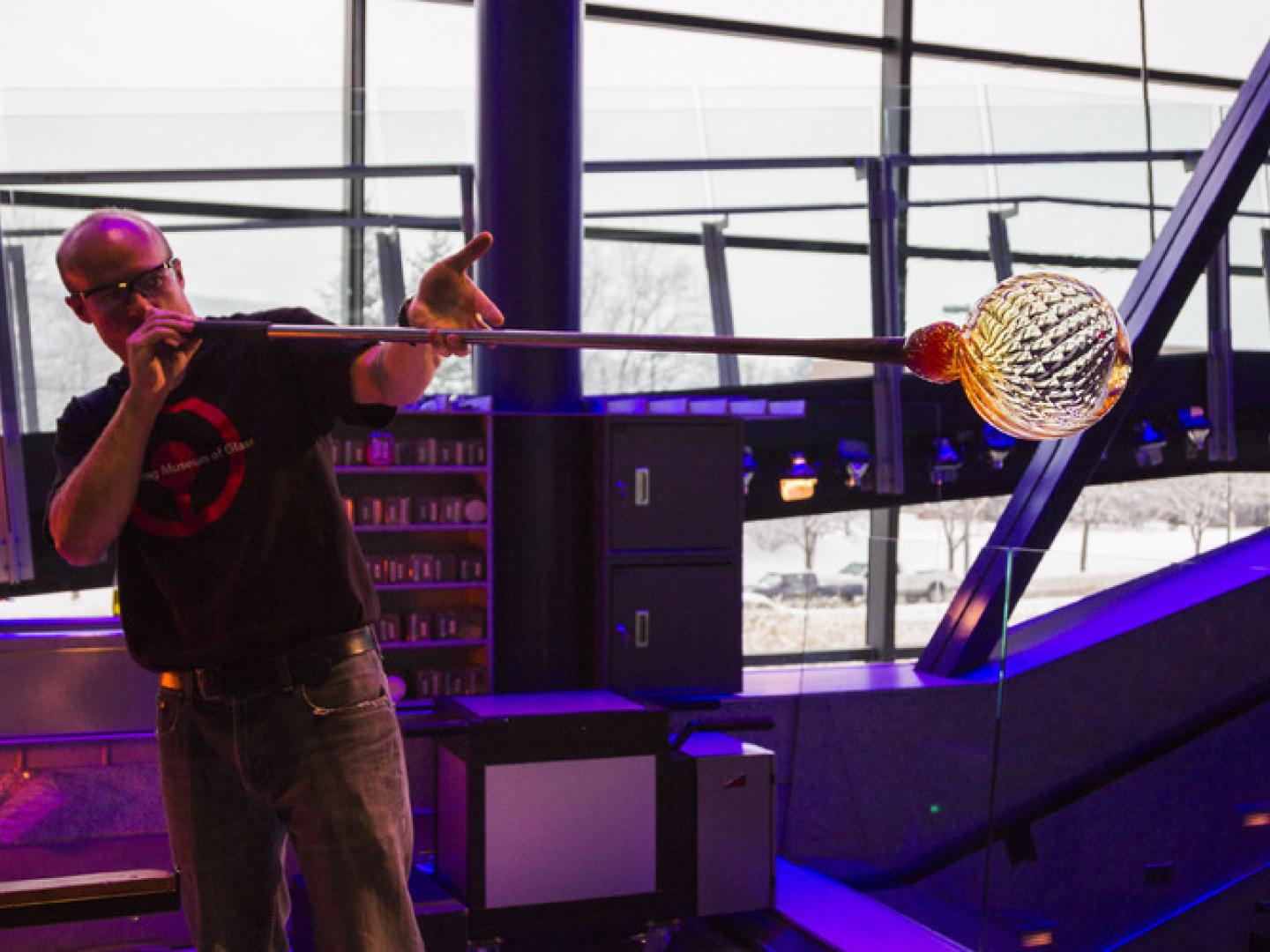 紐約州康寧玻璃博物館的吹玻璃展示 紐約州康寧玻璃博物館的吹玻璃展示