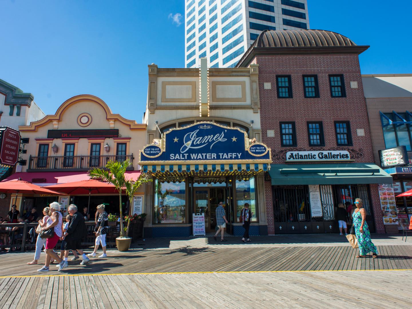 James Original Salt Water Taffy in Atlantic City, New Jersey, a stop on the Anthony Bourdain Food Trail James Original Salt Water Taffy in Atlantic City, New Jersey, a stop on the Anthony Bourdain Food Trail