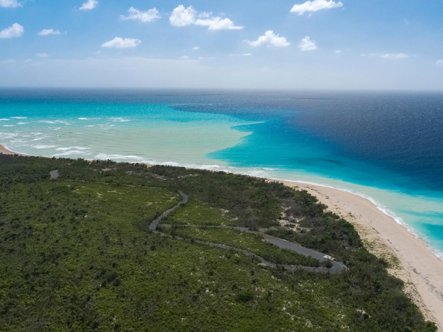 Aerial view of Sandy Point National Wildlife Refuge in the U.S. Virgin Islands Aerial view of Sandy Point National Wildlife Refuge in the U.S. Virgin Islands