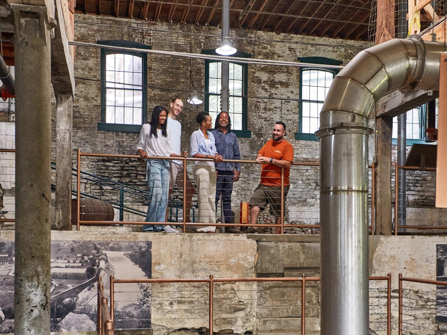 Touring the facilities at Buffalo Trace Distillery in Frankfort, Kentucky Touring the facilities at Buffalo Trace Distillery in Frankfort, Kentucky