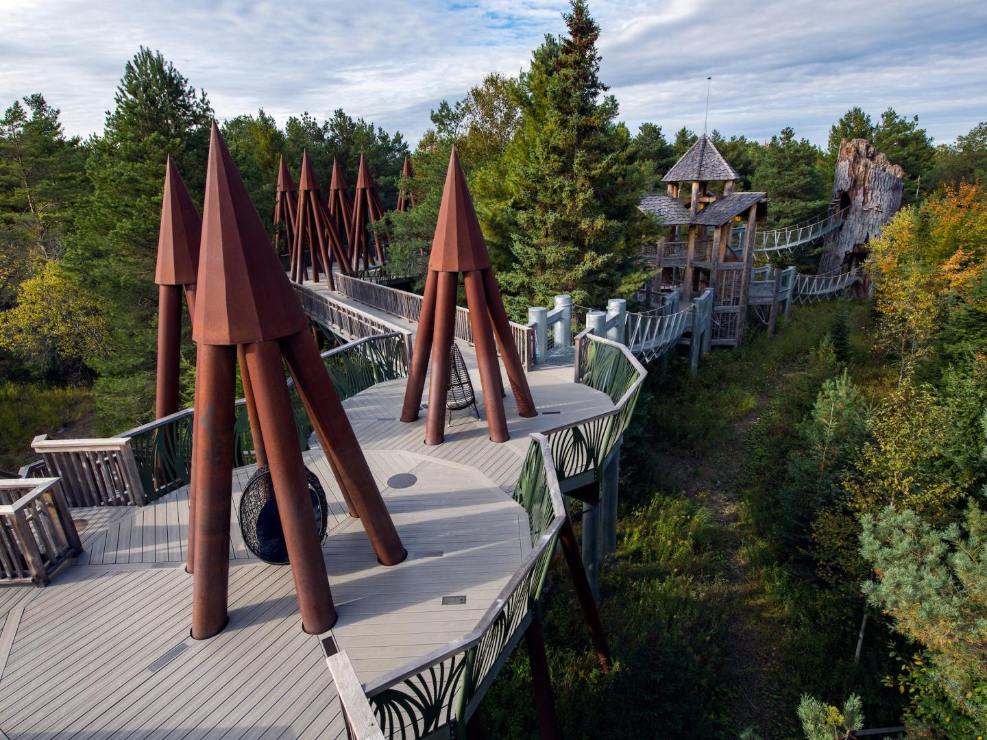 View of the treetop "Wild Walk" at the Wild Center in Tupper Lake, New York View of the treetop "Wild Walk" at the Wild Center in Tupper Lake, New York