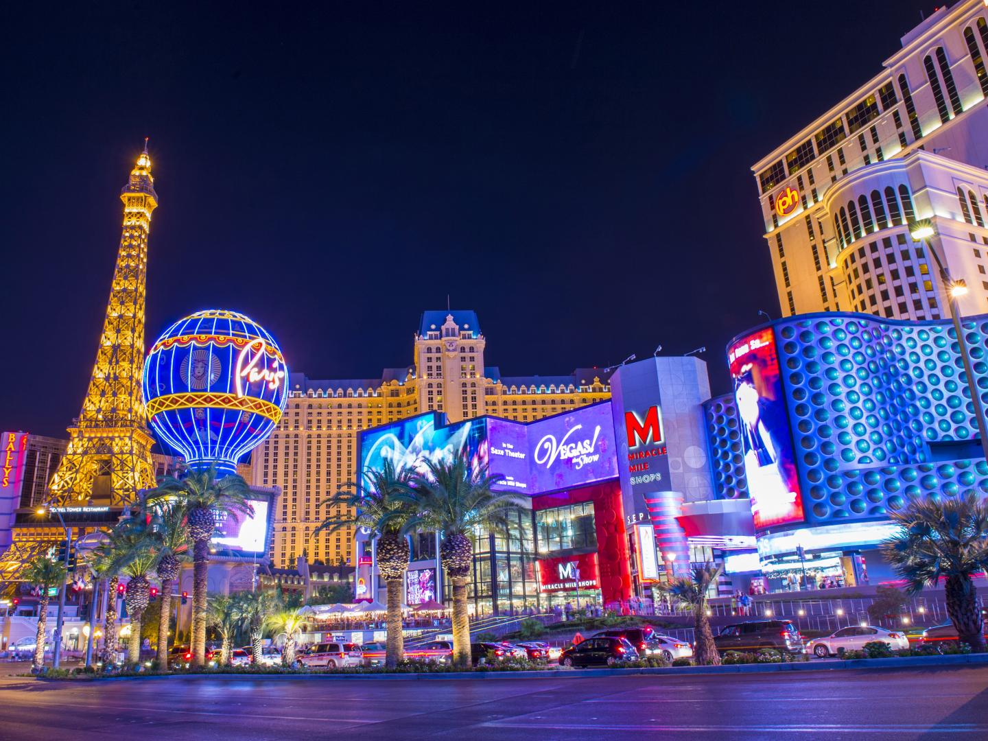 The famed Las Vegas Strip in Las Vegas, Nevada The famed Las Vegas Strip in Las Vegas, Nevada