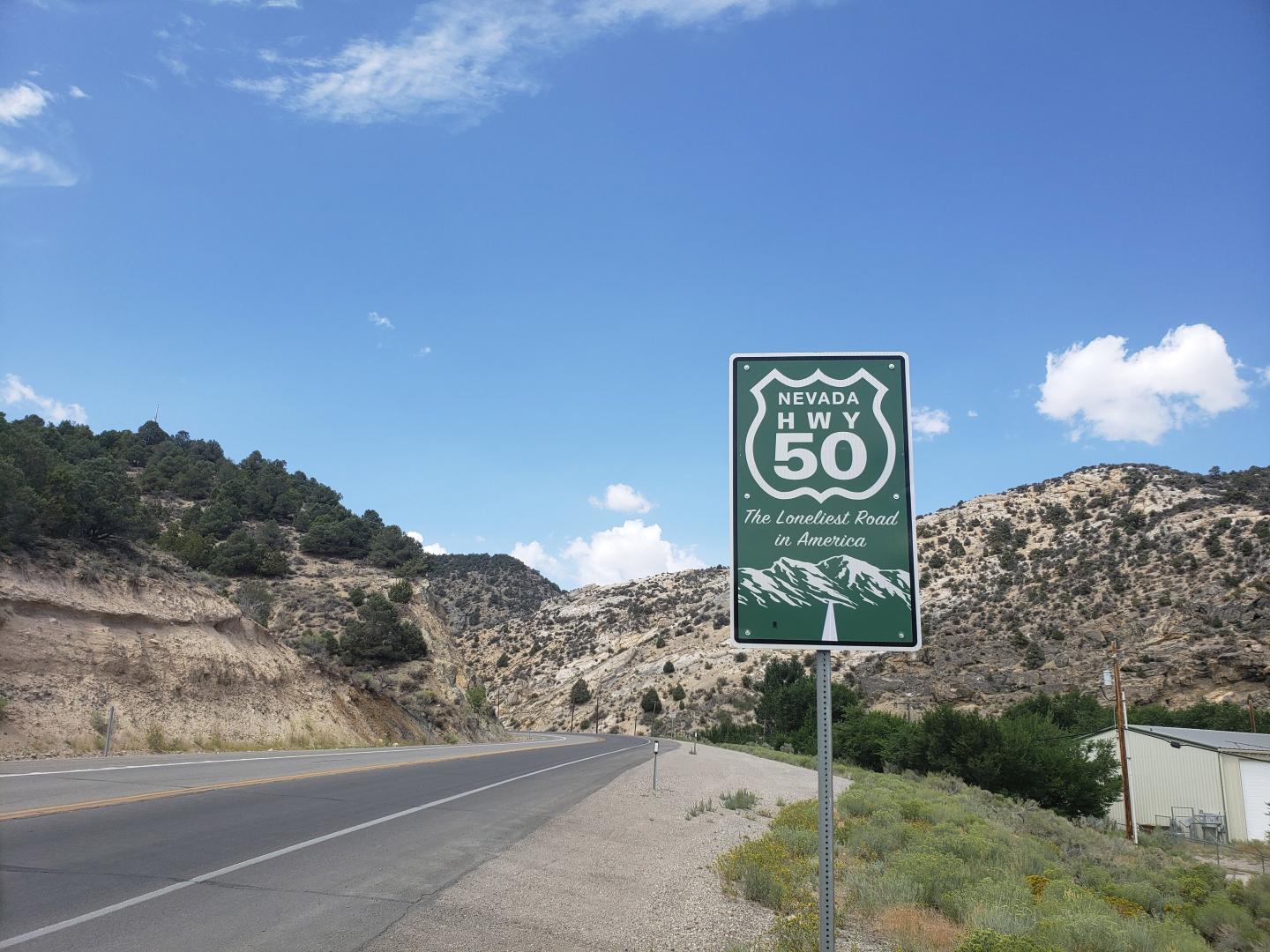 The beautifully barren landscape of U.S. Route 50 in Nevada The beautifully barren landscape of U.S. Route 50 in Nevada