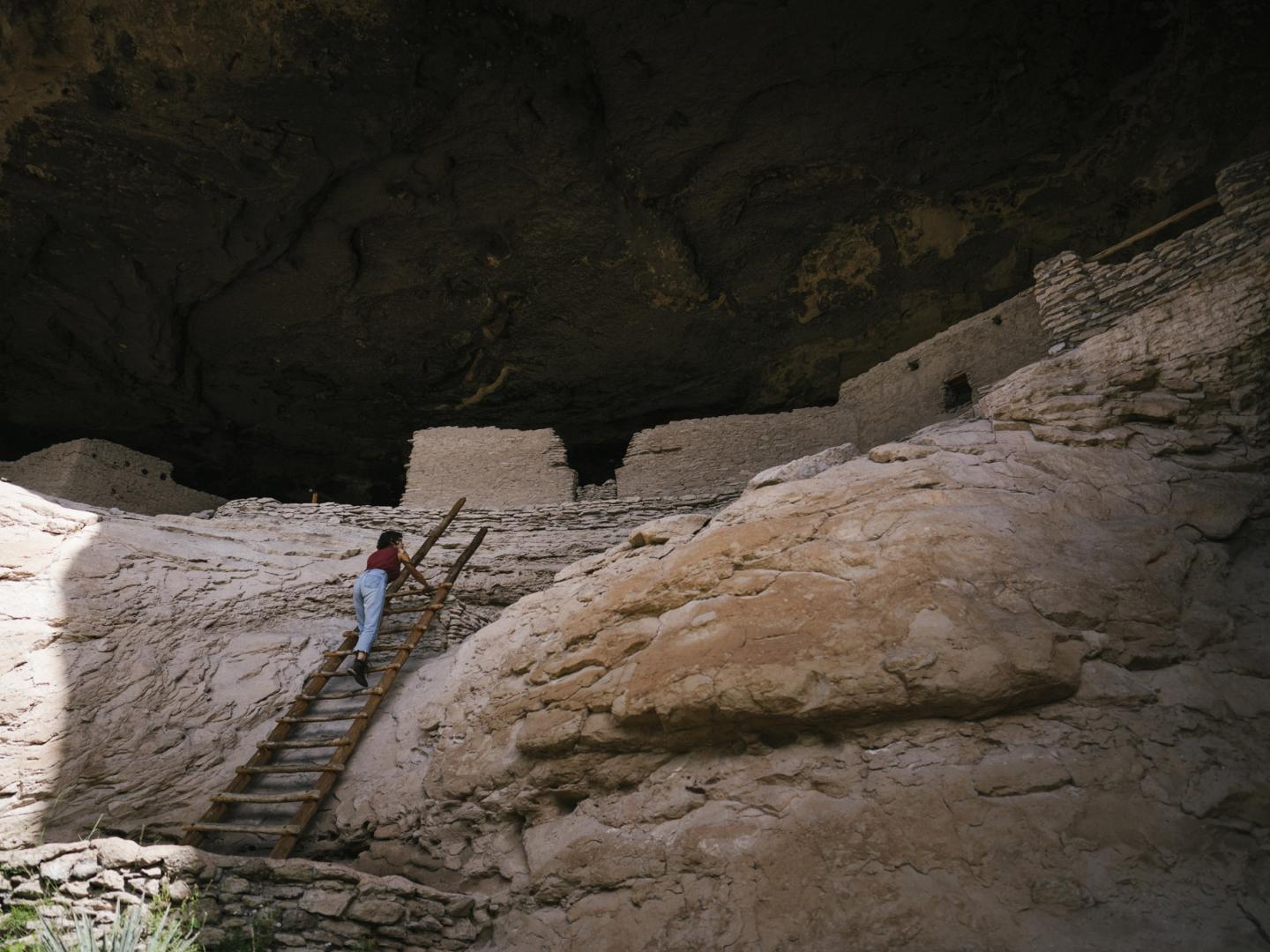 Exploring Gila Cliff Dwellings National Monument near Silver City, New Mexico Exploring Gila Cliff Dwellings National Monument near Silver City, New Mexico