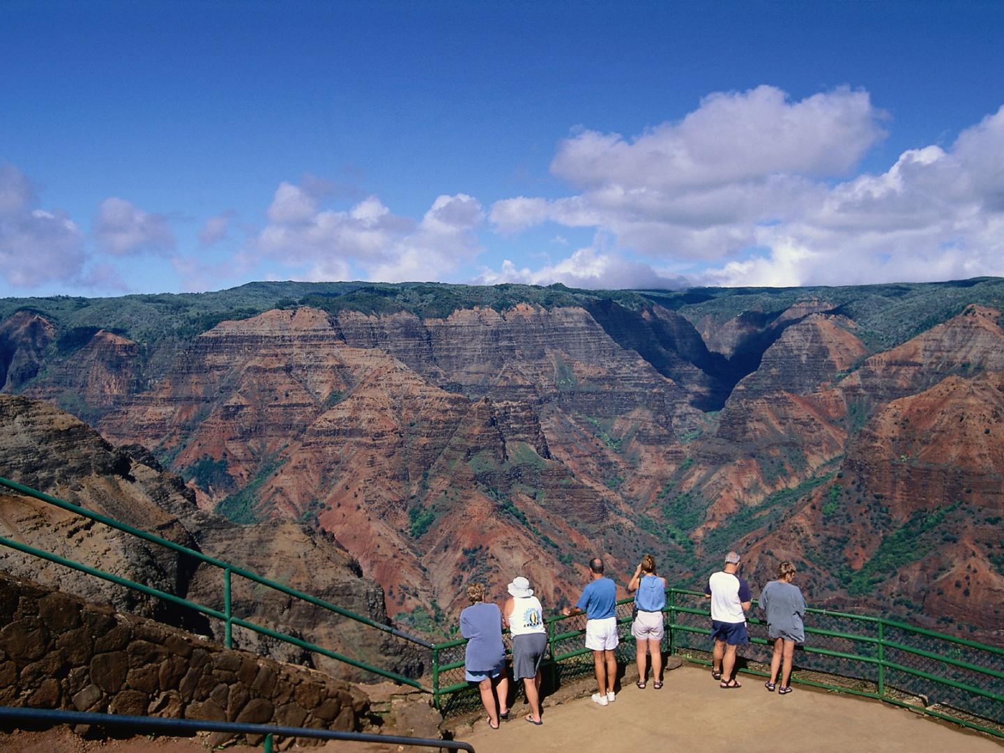 Looking over Waimea Canyon on Kauaʻi Looking over Waimea Canyon on Kauaʻi
