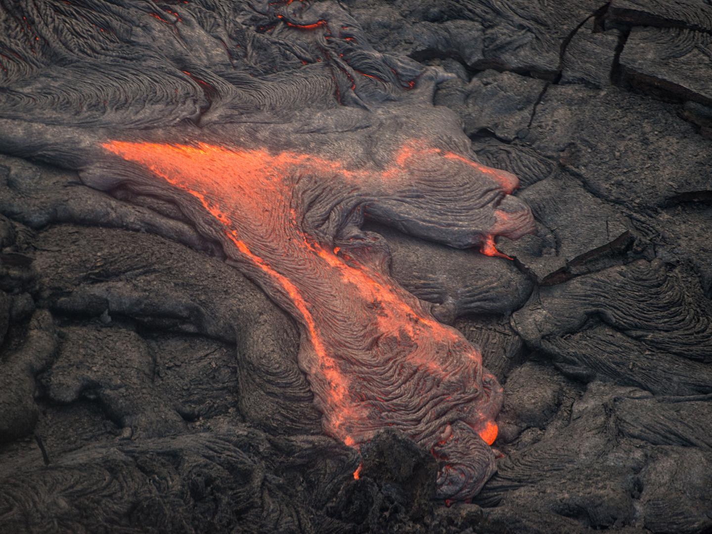 Lava flow within Hawaiʻi Volcanoes National Park Lava flow within Hawaiʻi Volcanoes National Park