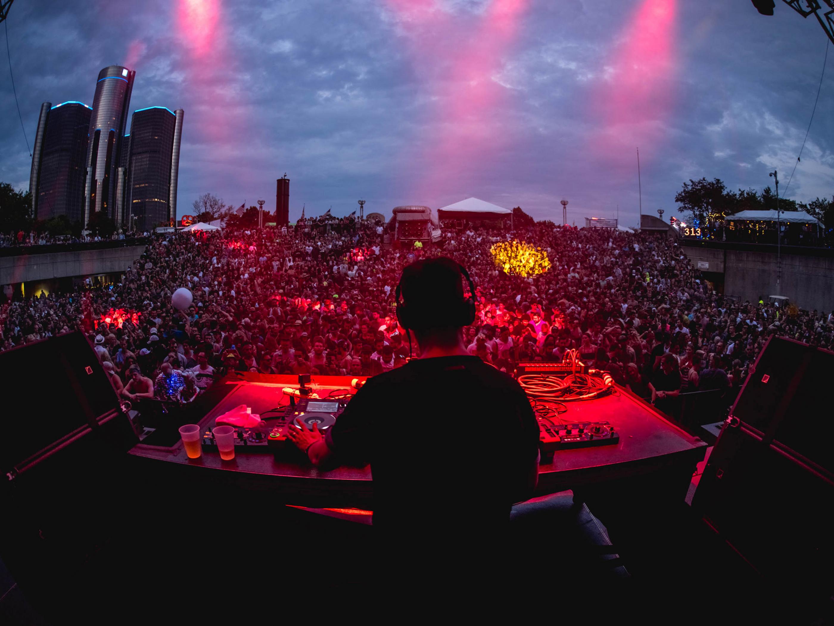Maceo Plex and Ben Klock performing at Movement Electronic Music Festival at Hart Plaza Maceo Plex and Ben Klock performing at Movement Electronic Music Festival at Hart Plaza