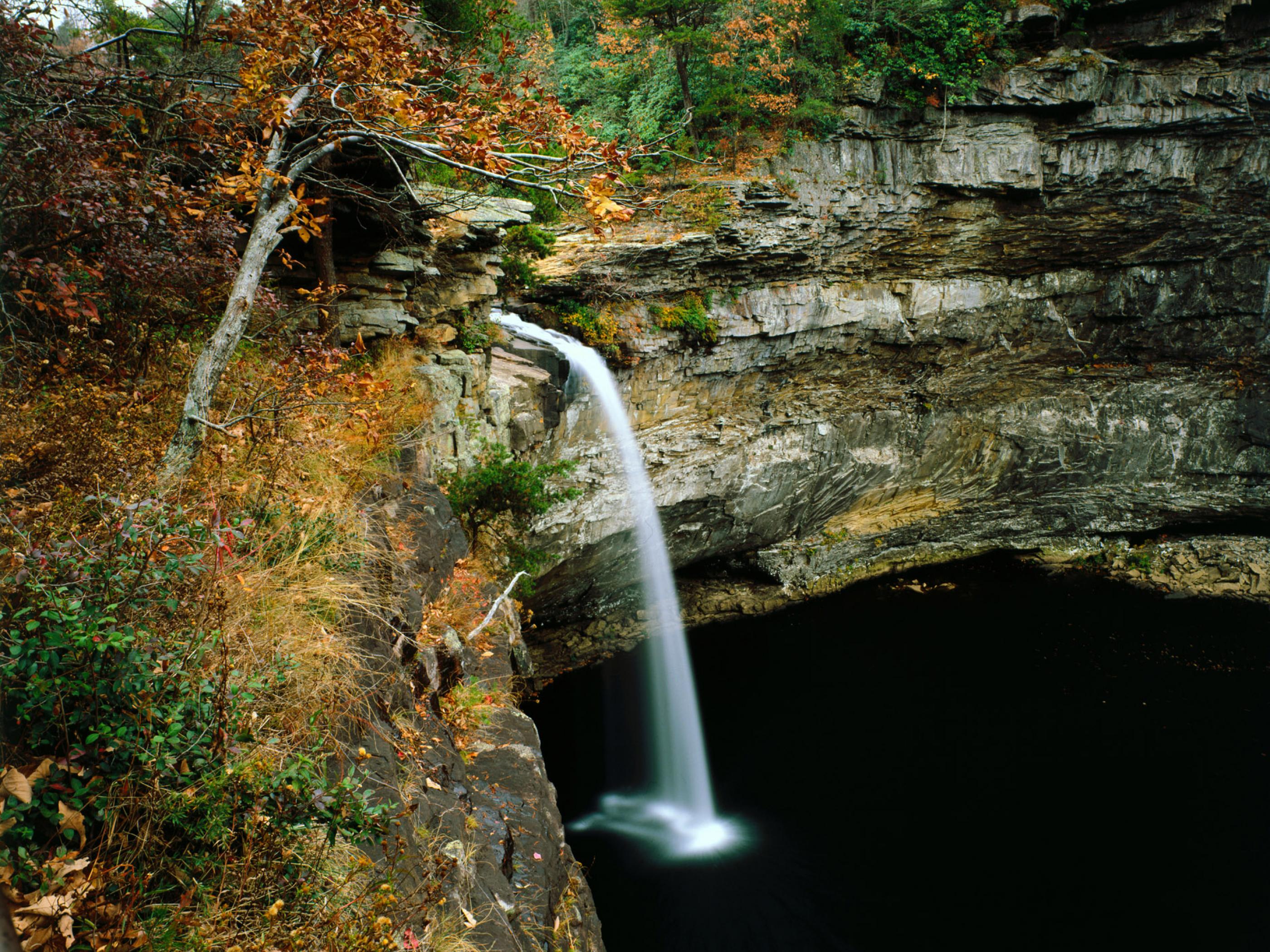 Waterfall at DeSoto State Park in Fort Payne Waterfall at DeSoto State Park in Fort Payne