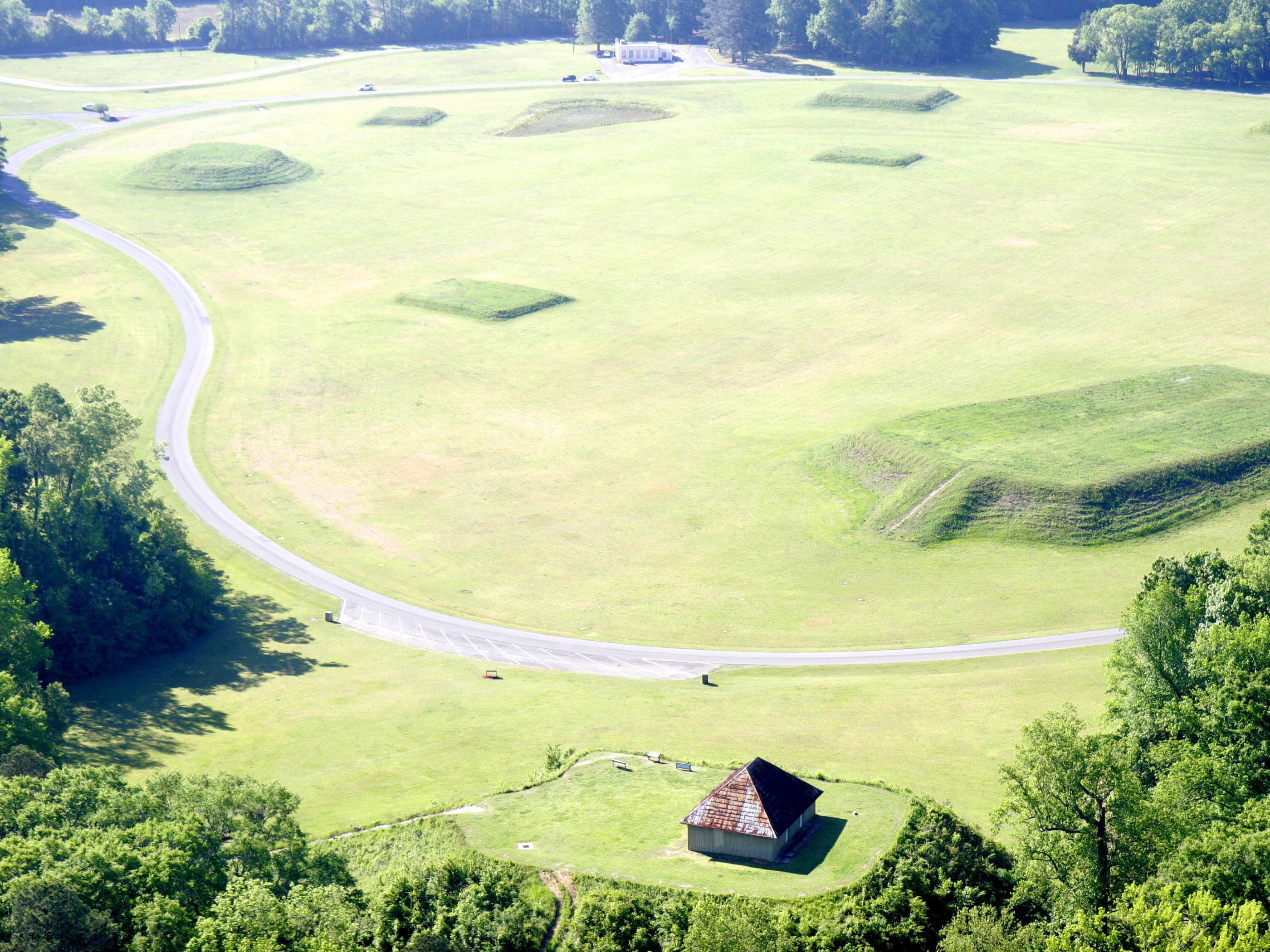 Relics of ancient Native American civilizations at Moundville Archaeological Park Relics of ancient Native American civilizations at Moundville Archaeological Park