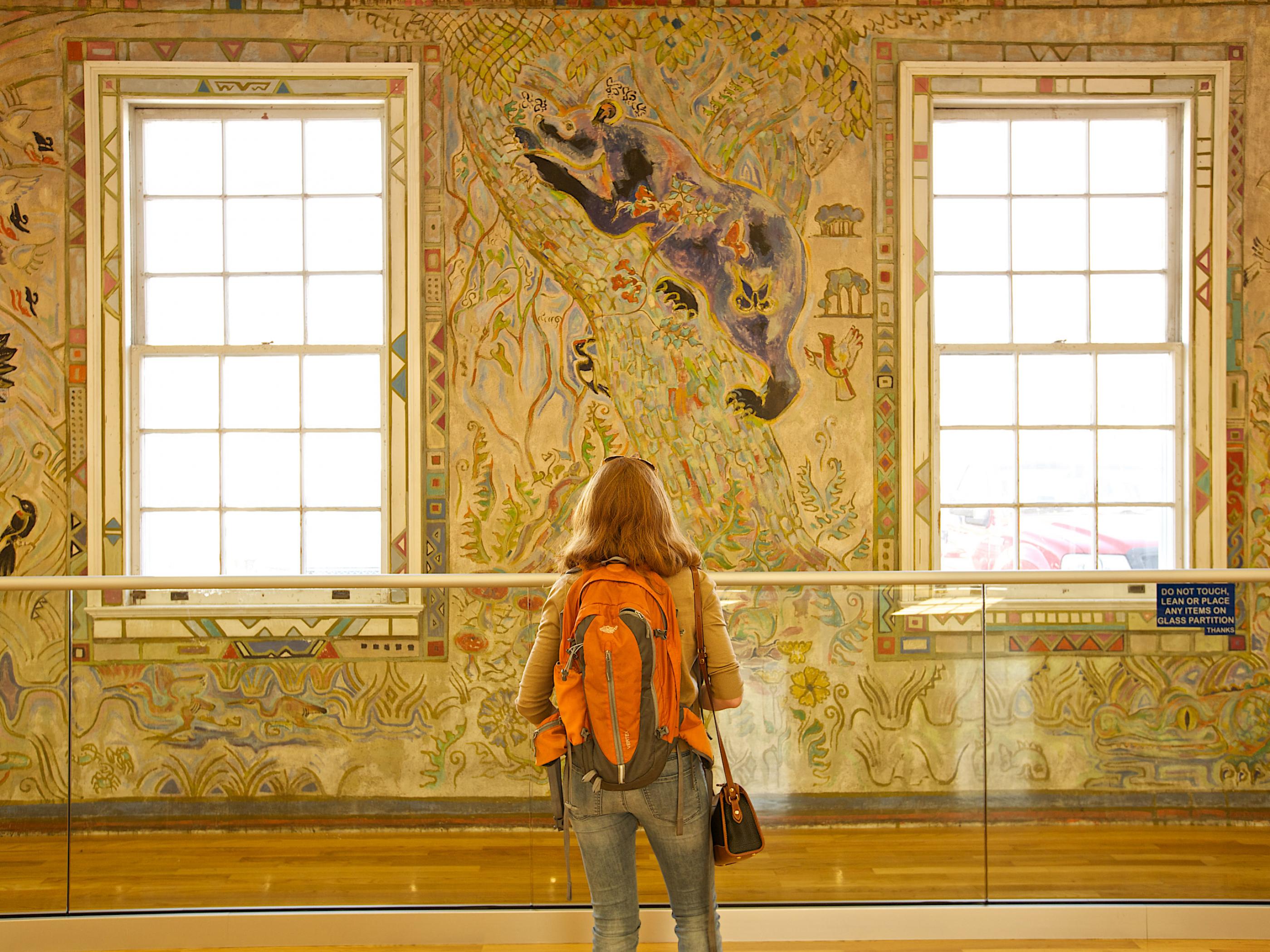 A woman admires a mural at the Walter Anderson Museum of Art in Ocean Springs A woman admires a mural at the Walter Anderson Museum of Art in Ocean Springs