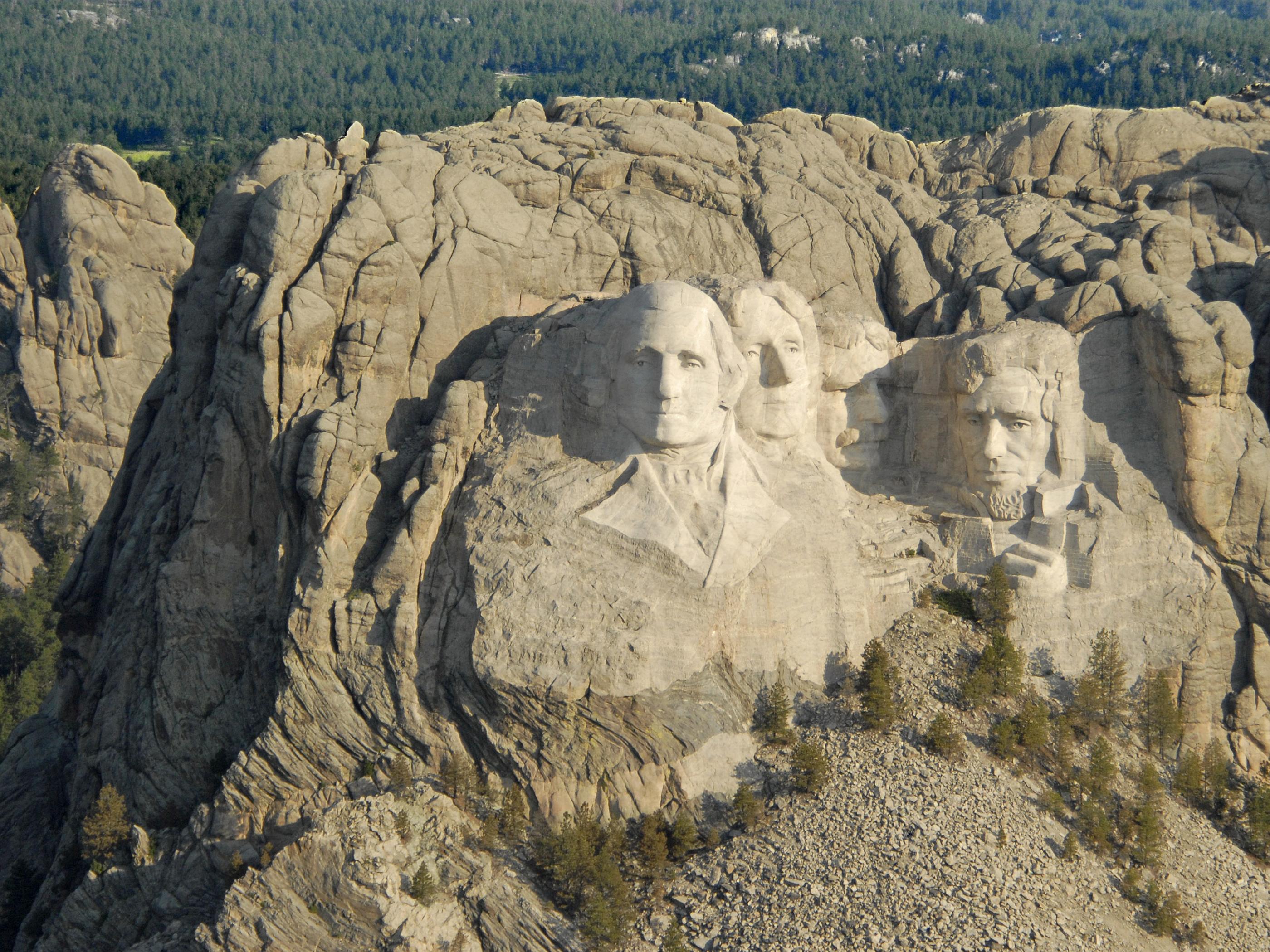 The faces of Mount Rushmore The faces of Mount Rushmore