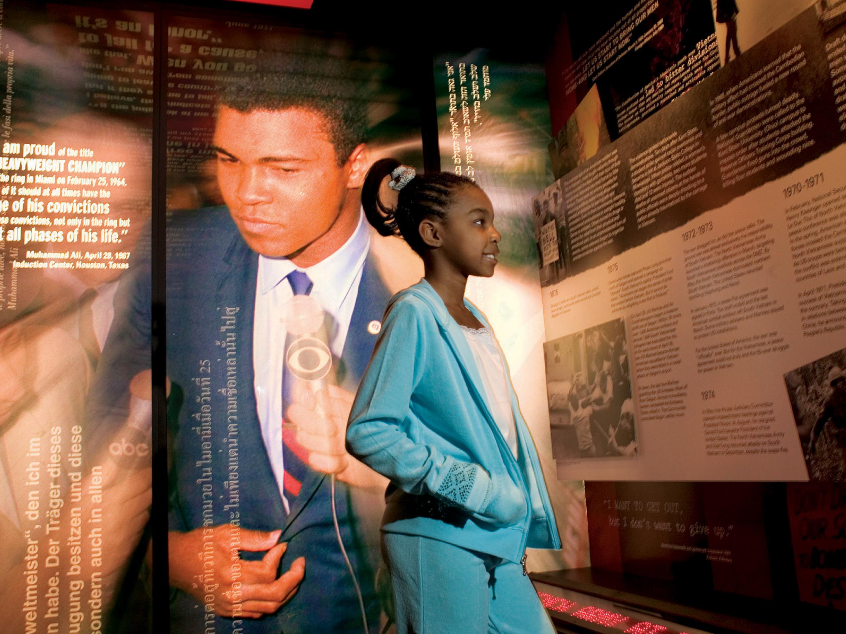 Train to Win exhibit at Muhammad Ali Center Train to Win exhibit at Muhammad Ali Center