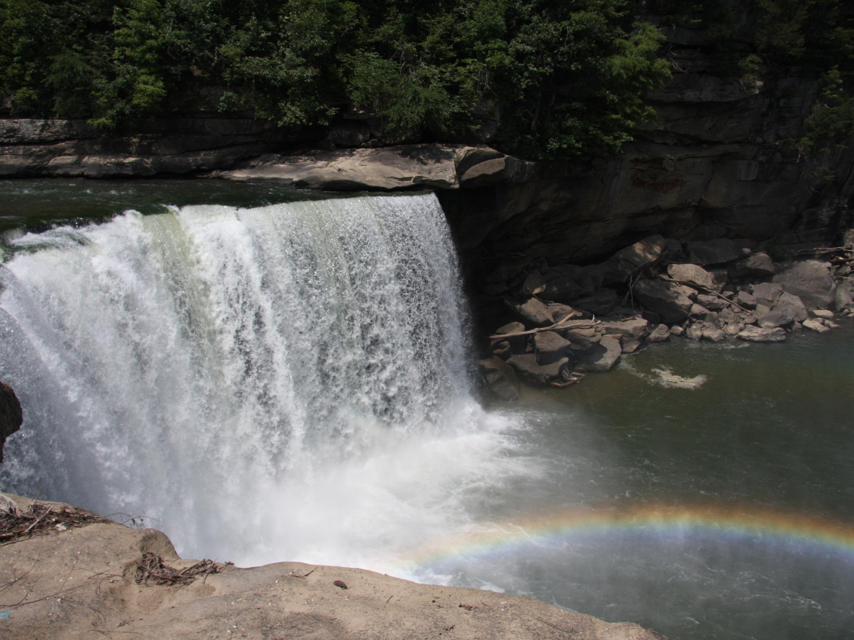 Catching a moonbow at Cumberland Falls Catching a moonbow at Cumberland Falls