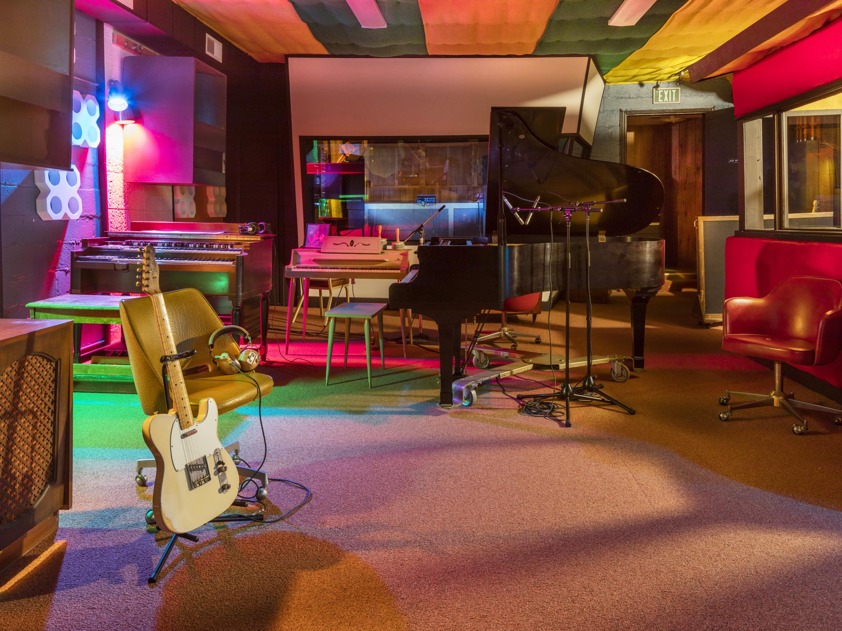 A recording studio in the Muscle Shoals region A recording studio in the Muscle Shoals region
