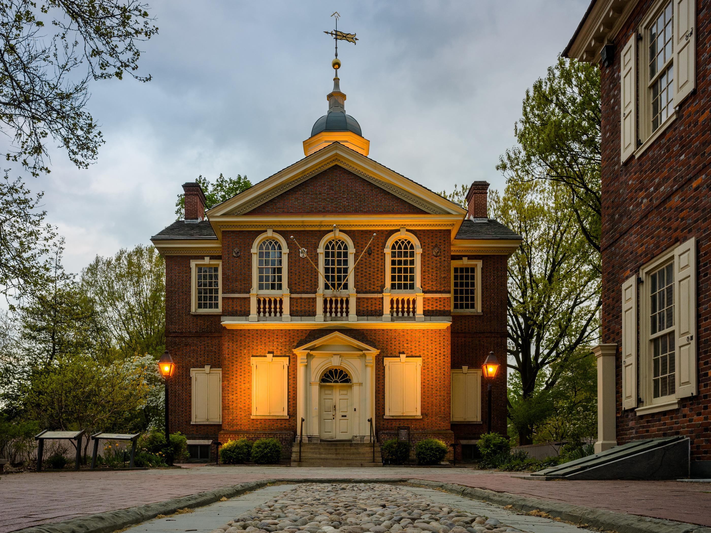Historic building in Philadelphia's Independence National Historic Park Historic building in Philadelphia's Independence National Historic Park