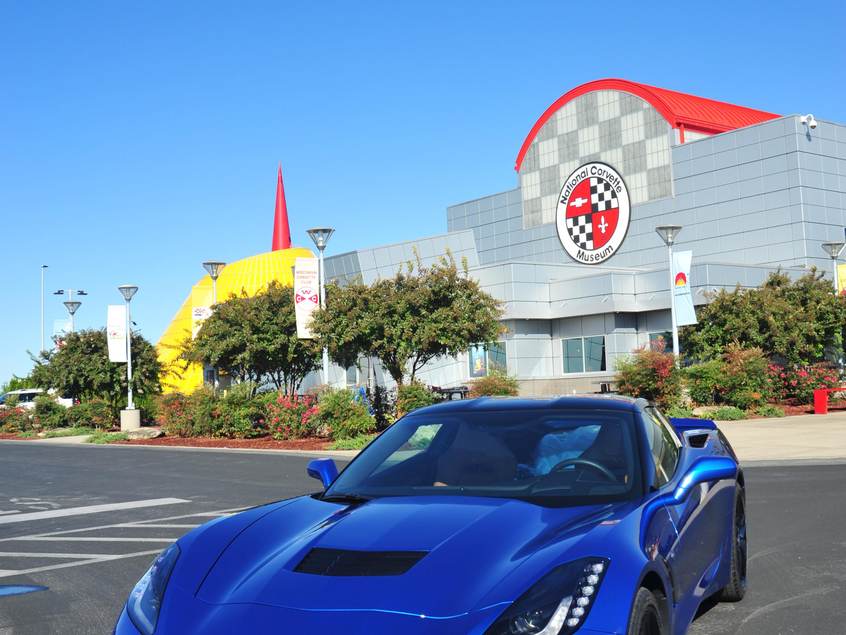 Corvette outside the National Corvette Museum in Bowling Green Corvette outside the National Corvette Museum in Bowling Green