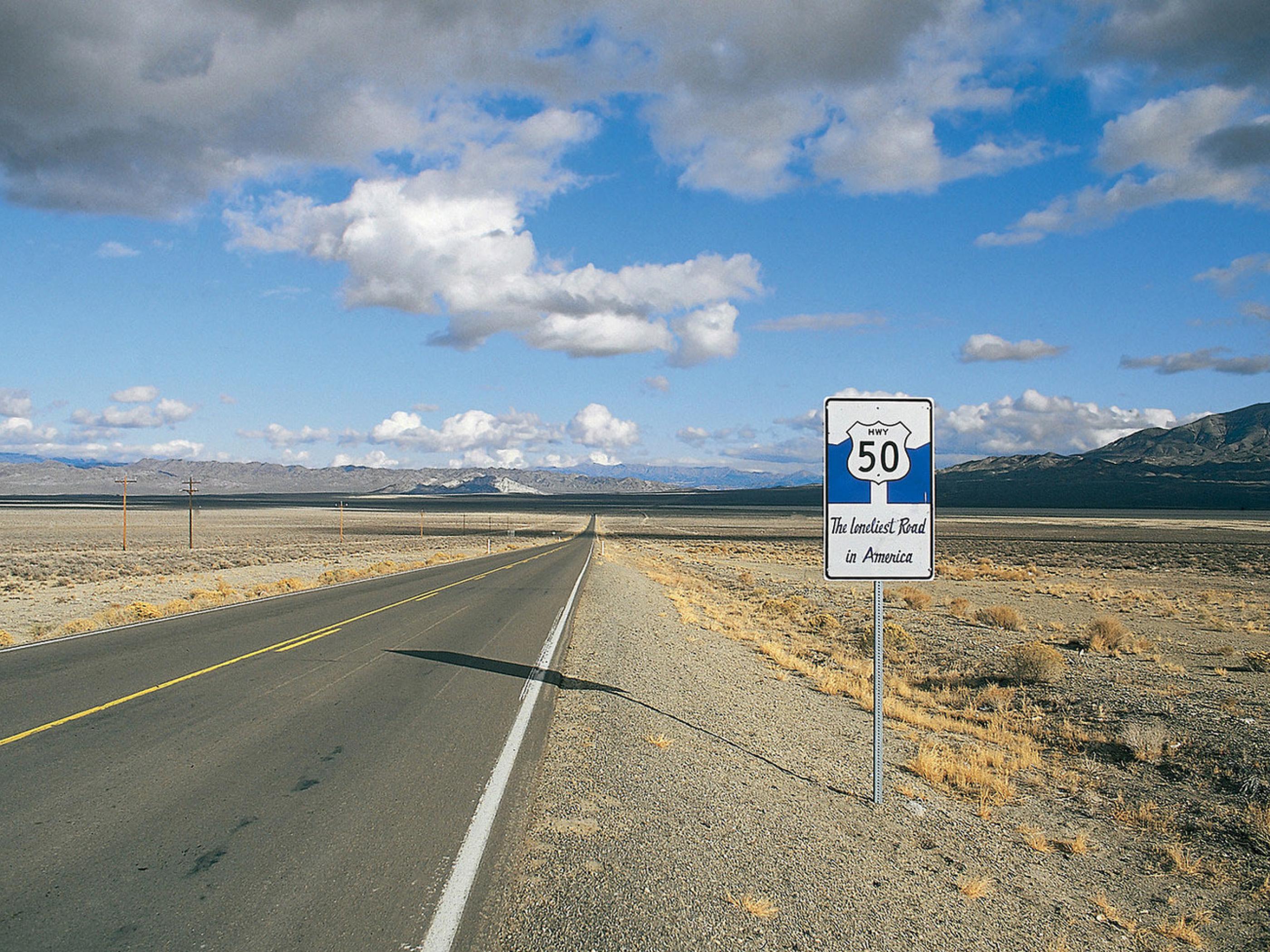 U.S Route 50’s beautifully barren landscape U.S Route 50’s beautifully barren landscape