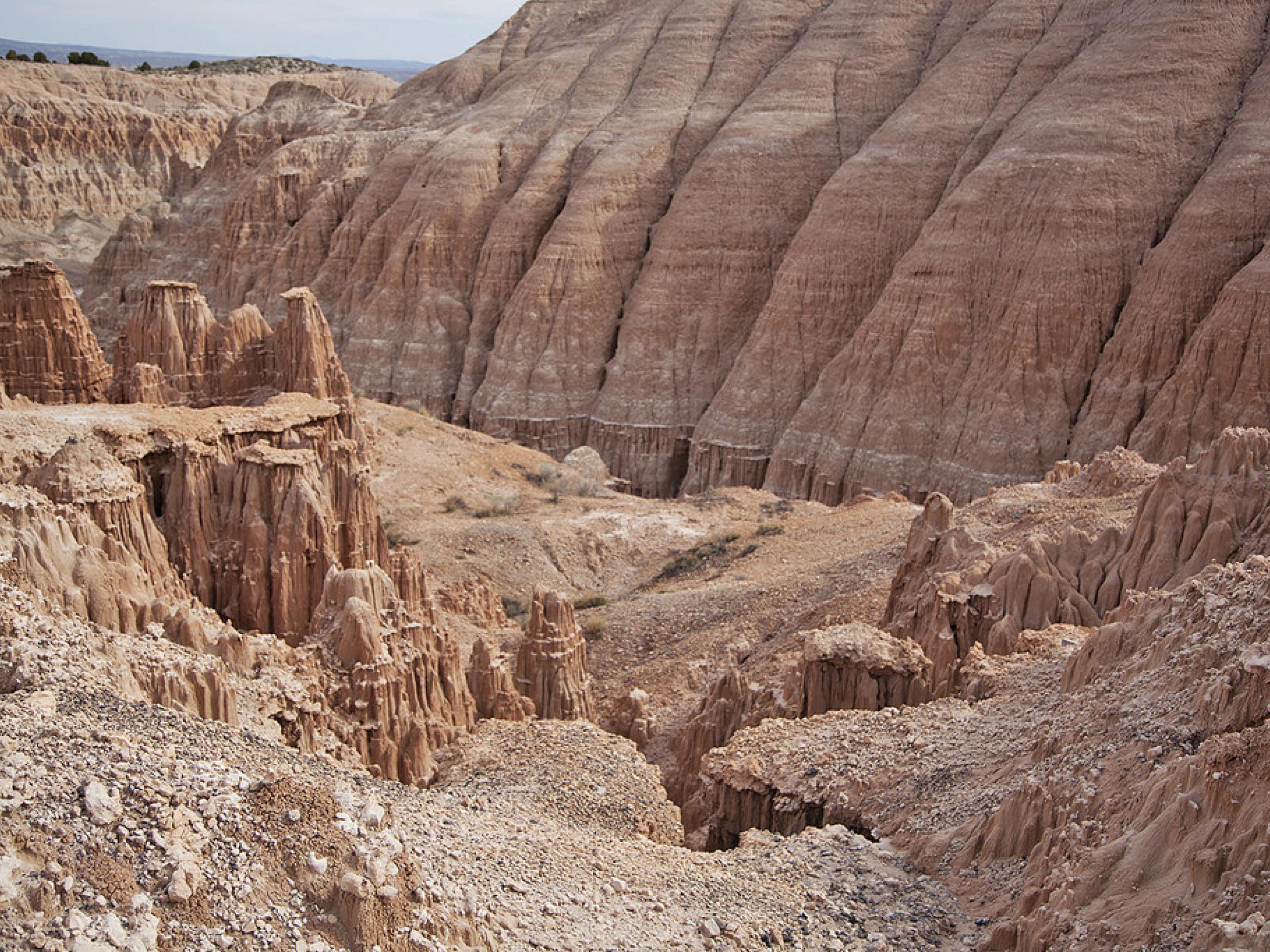 The iconic rocky terrain of Cathedral Gorge State Park The iconic rocky terrain of Cathedral Gorge State Park