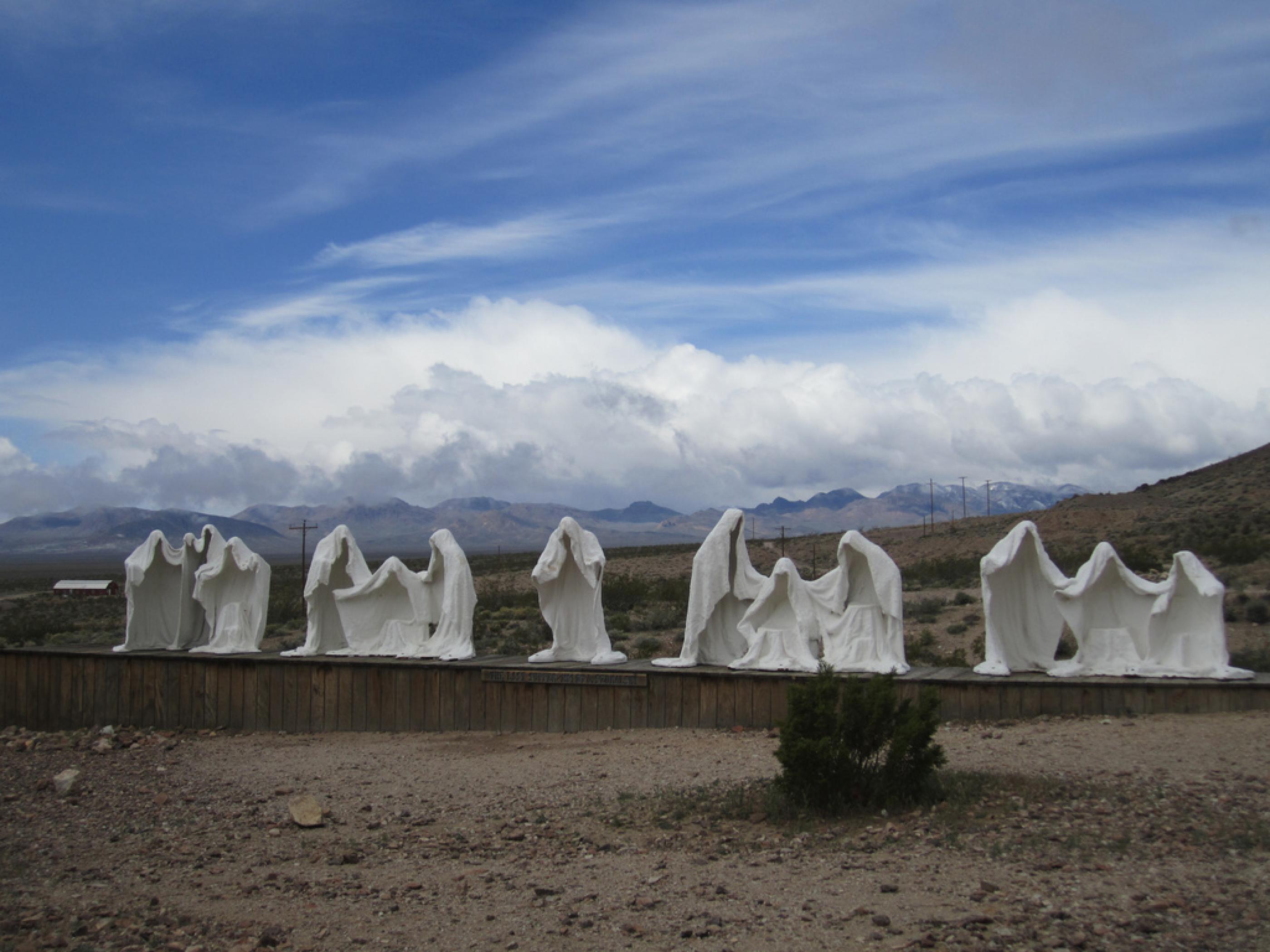 Art installation near the Rhyolite Ghost Town Art installation near the Rhyolite Ghost Town