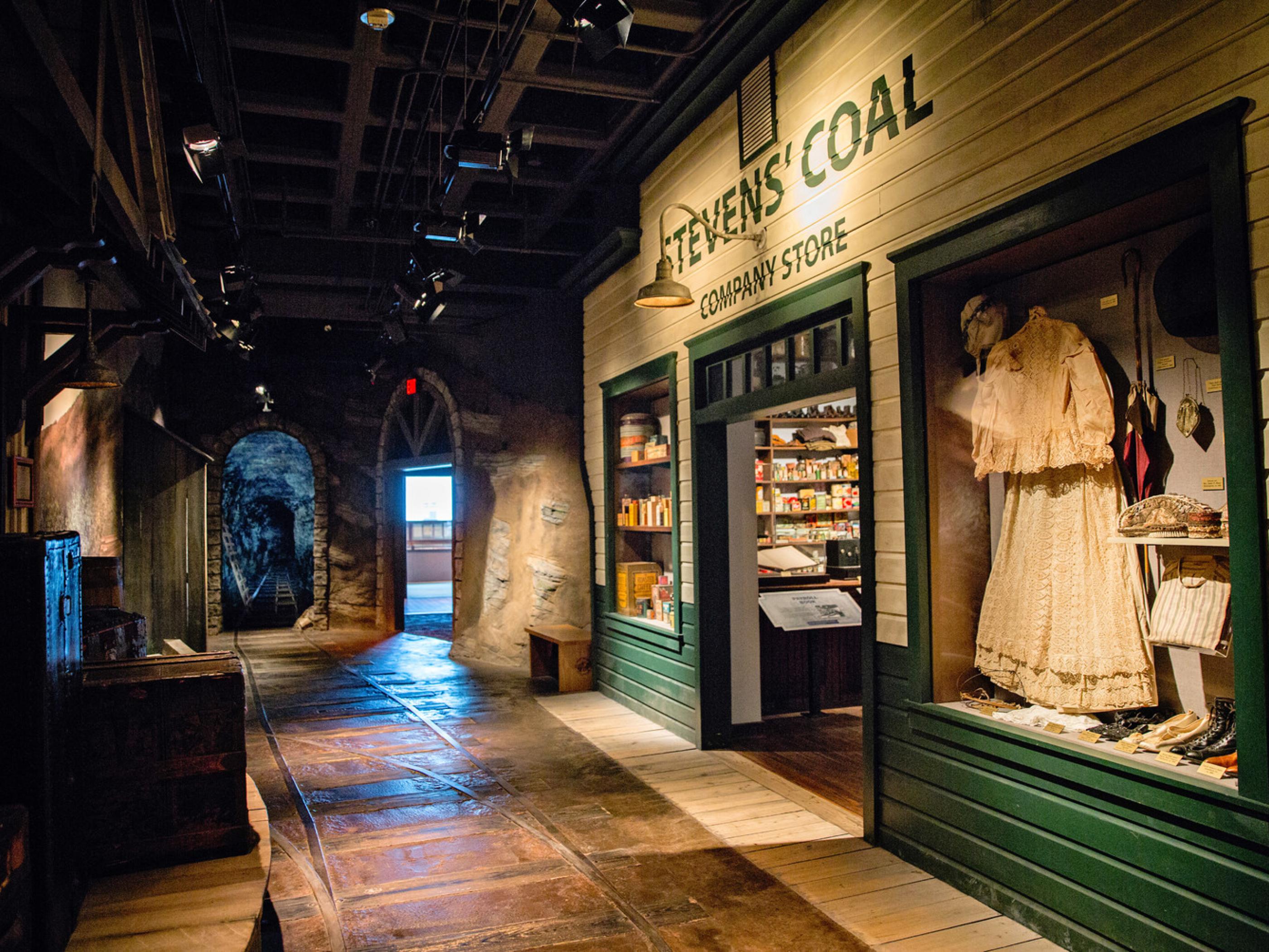 Period exhibits inside the West Virginia State Museum at the Culture Center Period exhibits inside the West Virginia State Museum at the Culture Center