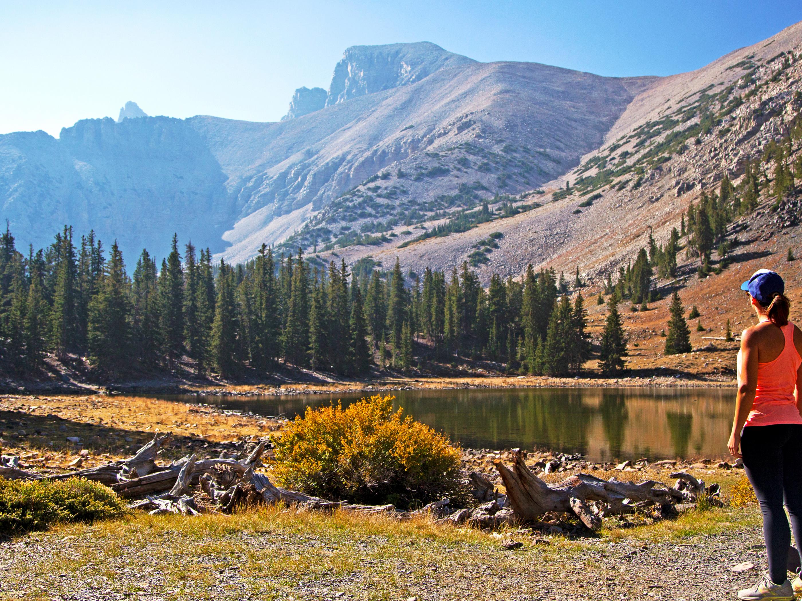 Massive Wheeler Peak in Great Basin National Park Massive Wheeler Peak in Great Basin National Park