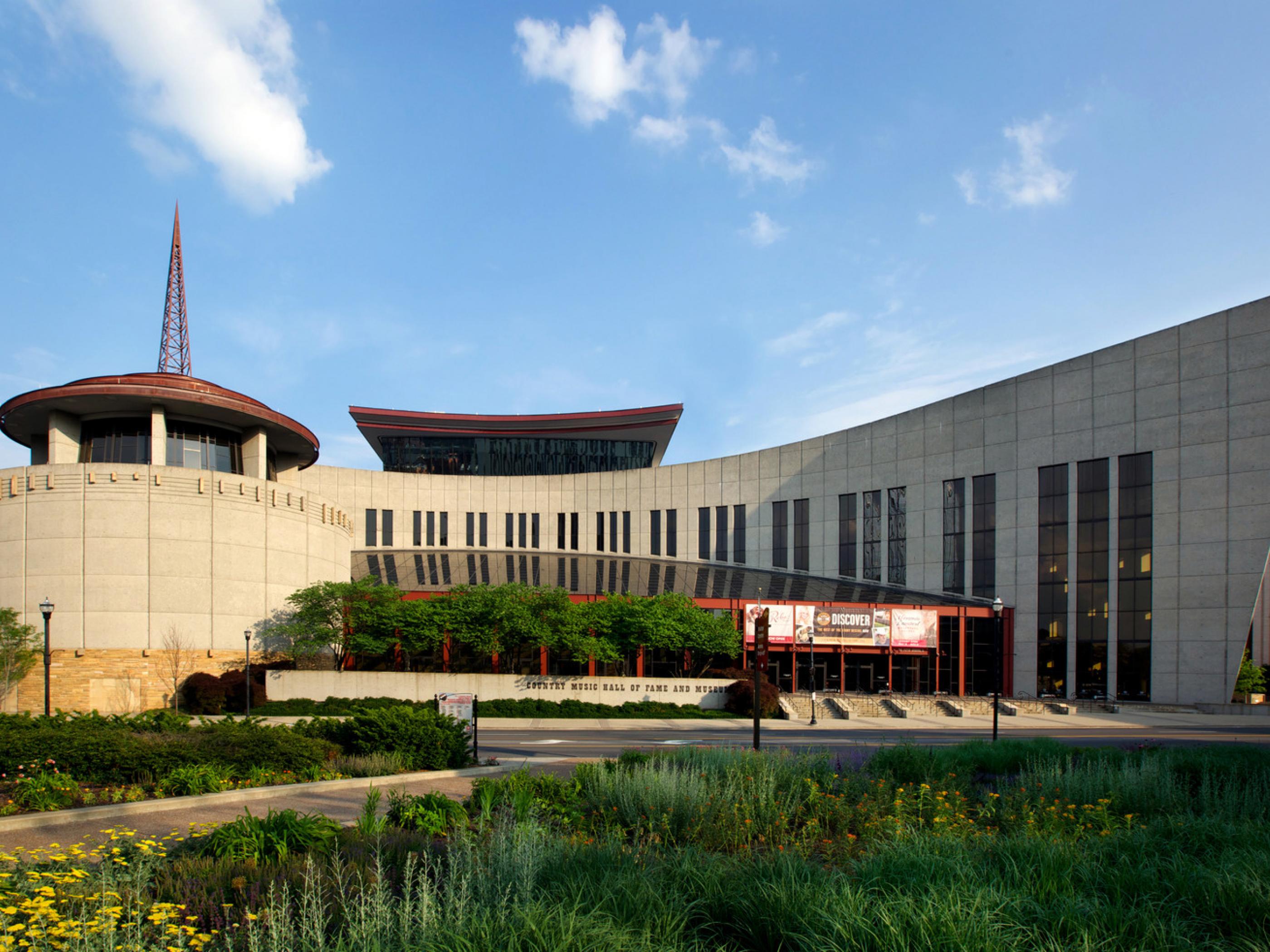 The impressive exterior of the Country Music Hall of Fame and Museum in Nashville The impressive exterior of the Country Music Hall of Fame and Museum in Nashville