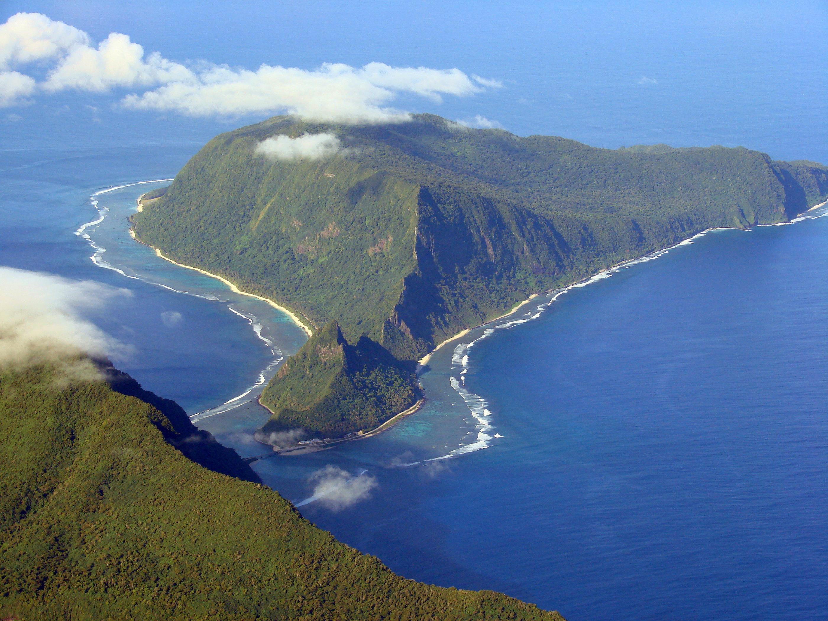 An aerial view of Ofu Island An aerial view of Ofu Island
