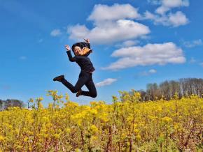 Jumping for joy in the Southeastern USA Jumping for joy in the Southeastern USA