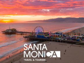 A perfect Pacific Ocean sunset over the Santa Monica Pier A perfect Pacific Ocean sunset over the Santa Monica Pier