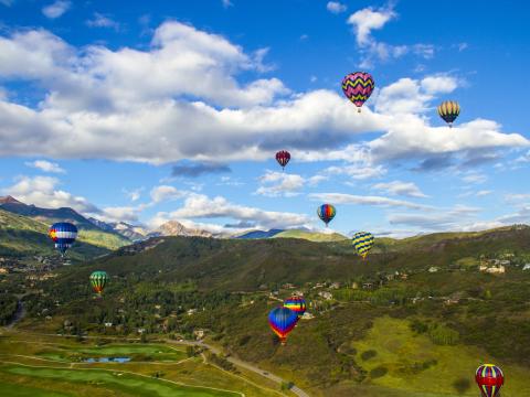 High-flying examples in the Snowmass Balloon Festival High-flying examples in the Snowmass Balloon Festival
