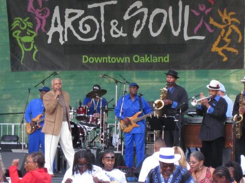 A band playing at Oakland’s Art & Soul festival A band playing at Oakland’s Art & Soul festival