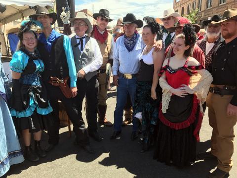 Costumed reenactors at Laramie Jubilee Days Costumed reenactors at Laramie Jubilee Days