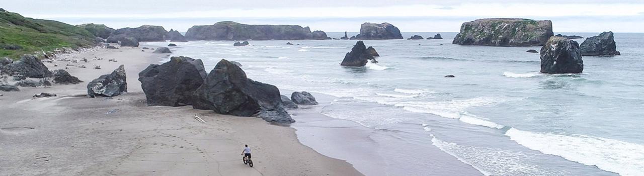 Fat tire biking at Face Rock State Scenic Viewpoint on the Oregon Coast Fat tire biking at Face Rock State Scenic Viewpoint on the Oregon Coast