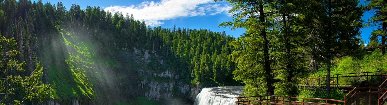 Mesa Falls in Idaho Mesa Falls in Idaho